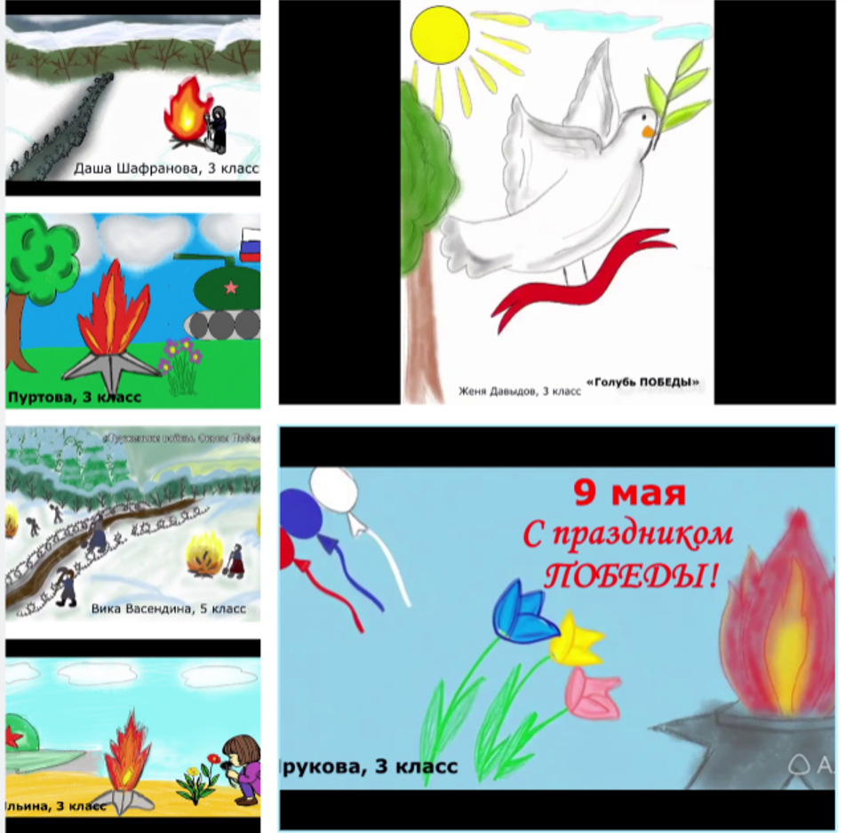 Ожившие рисунки Победы: нейросети вдохнули жизнь в детские картинки к 9 мая