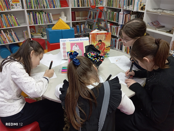 Мастер-класс «От легенды - к рисунку!» в Октябрьской сельской библиотеке