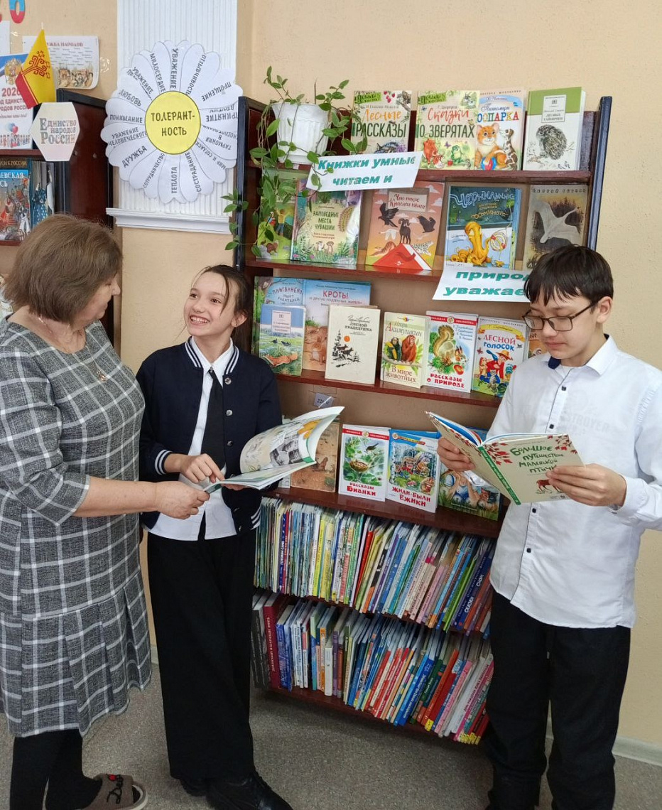 Литературный час «Писатели о природе» в Малокамаевской сельской библиотеке