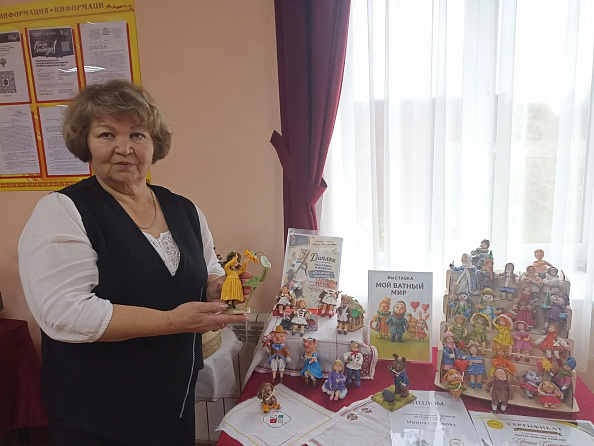 Выставка – экспозиция «Мой ватный мир» в Сюндюковской сельской библиотеке
